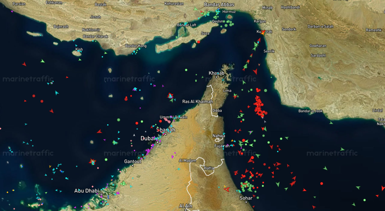 Strait of Hormuz — vessel traffic